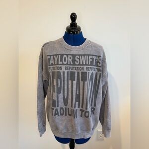 Taylor Swift Gray Reputation Stadium Tour Crewneck Sweatshirt
